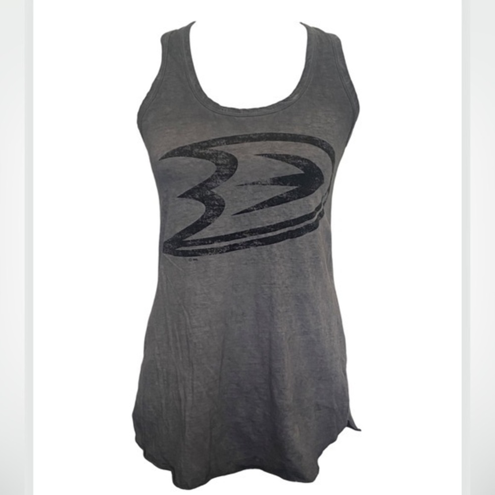 Anaheim DUCKS Touch by Alyssa Milano Gray Graphic Tank Top XS
